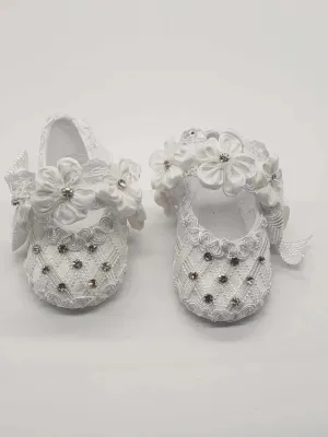 037 - Baptism Shoes - White