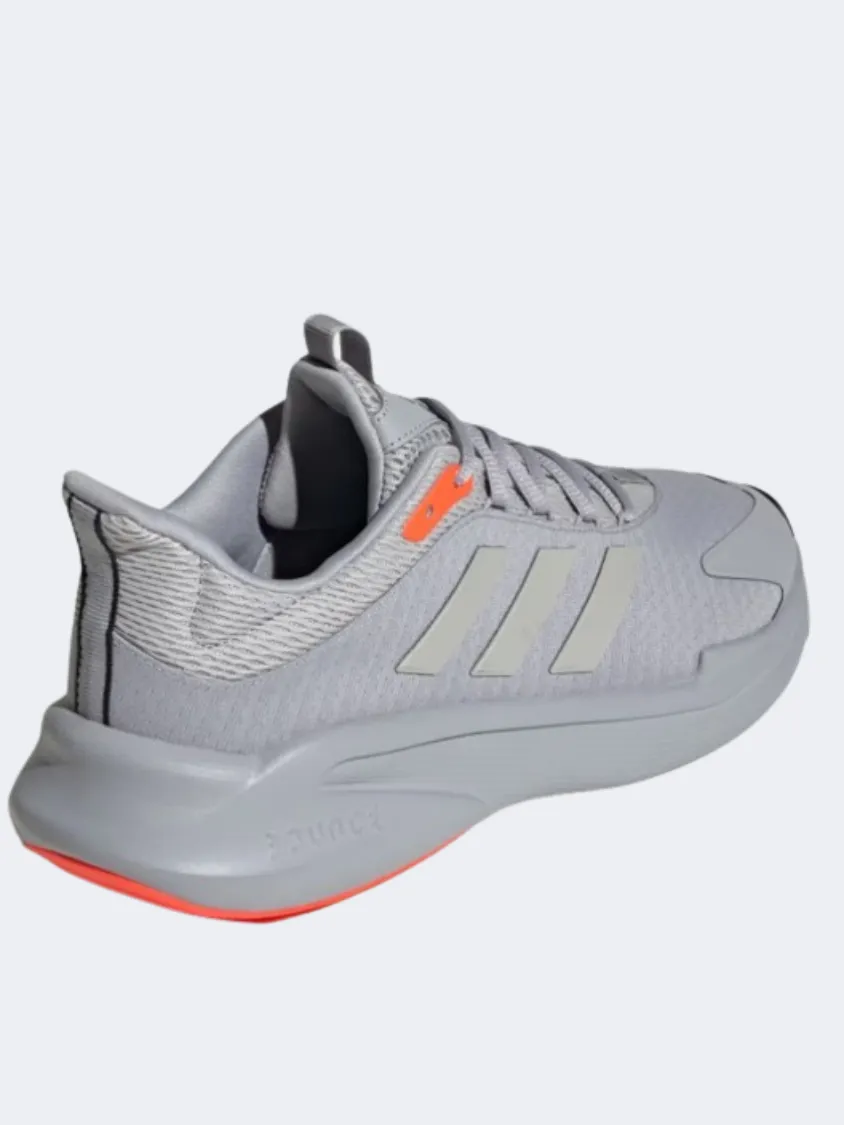 Adidas Alphaedge   Men Sportswear Shoes Silver/Grey/Red