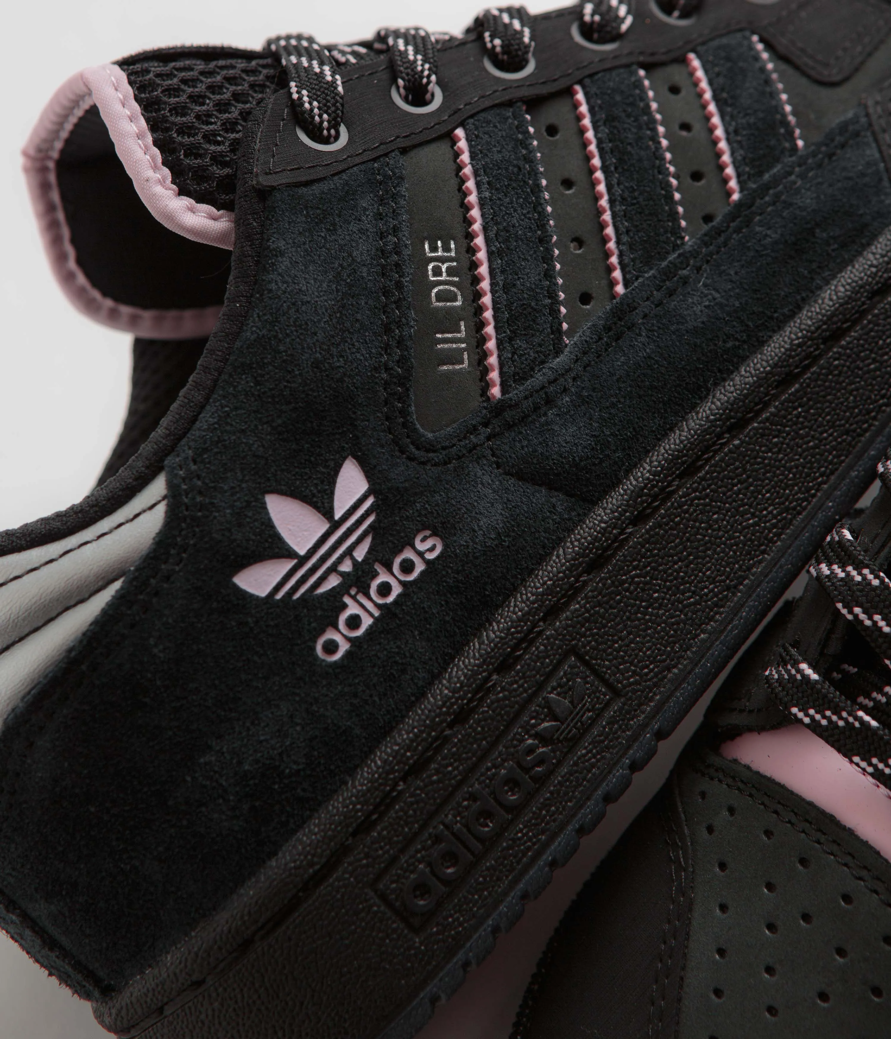Adidas x Lil Dre Centennial 85 Low ADV Shoes - Core Black / Clear Pink / Core Black