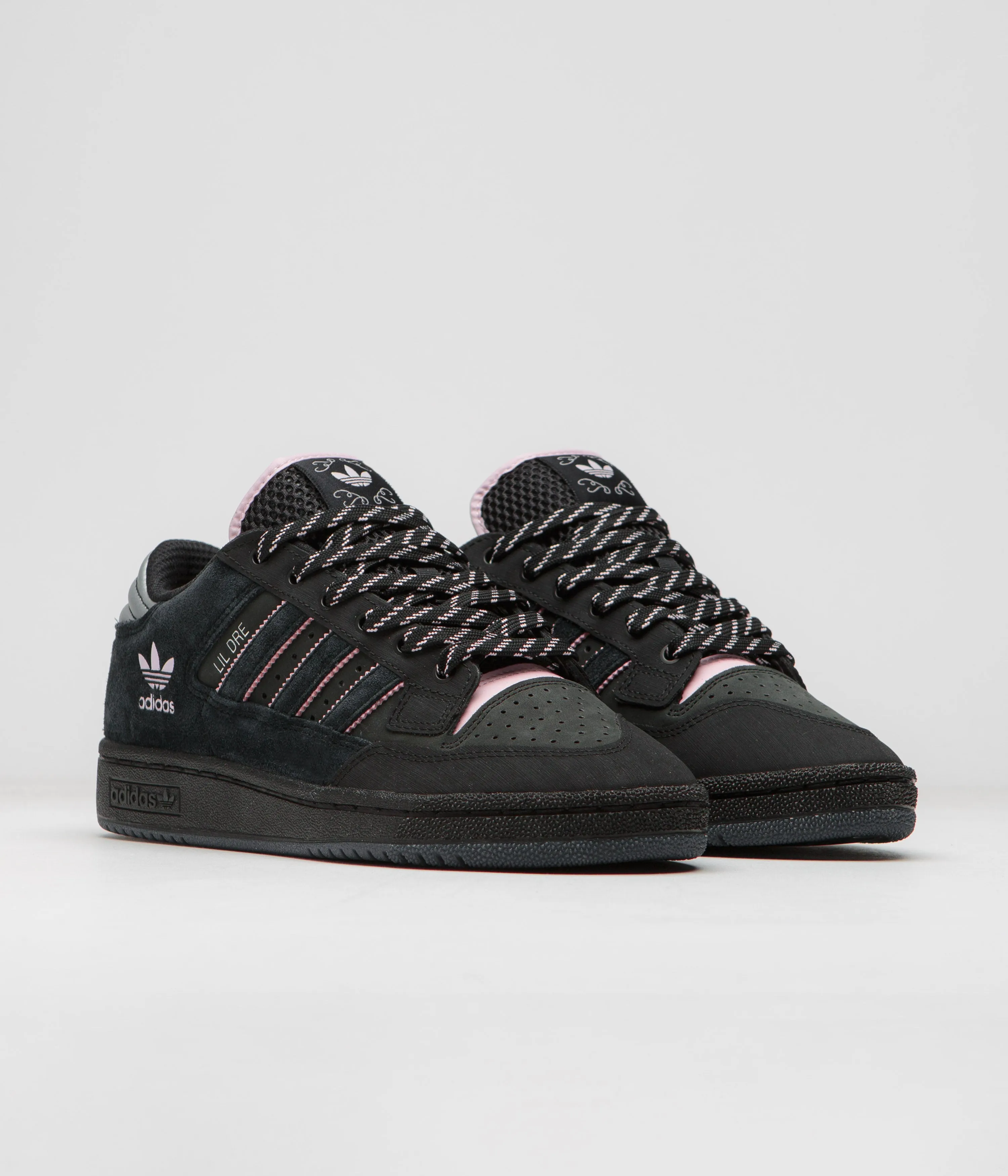 Adidas x Lil Dre Centennial 85 Low ADV Shoes - Core Black / Clear Pink / Core Black