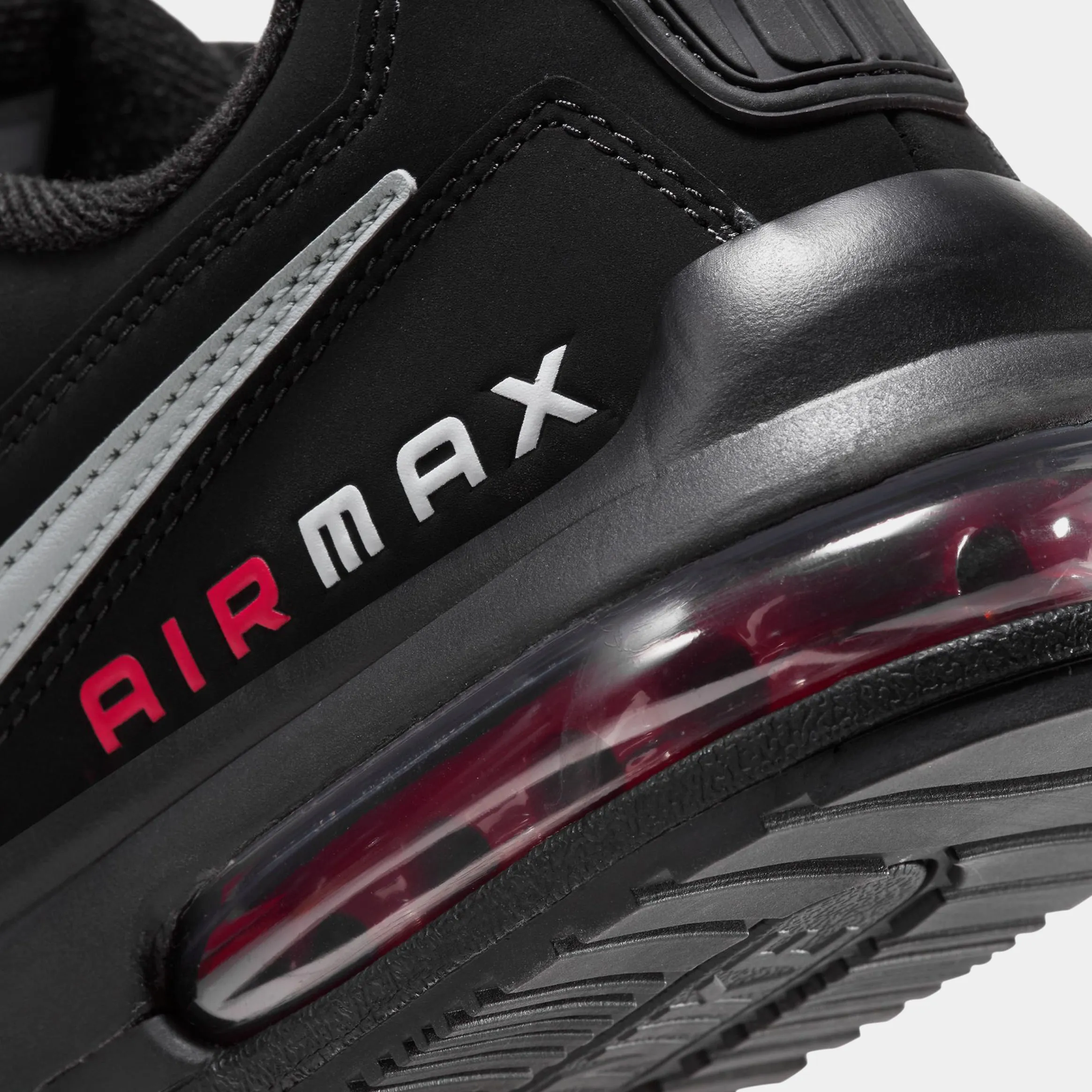 Air Max LTD 3 Mens Running Shoes (Black/Smoke Grey/University Red)