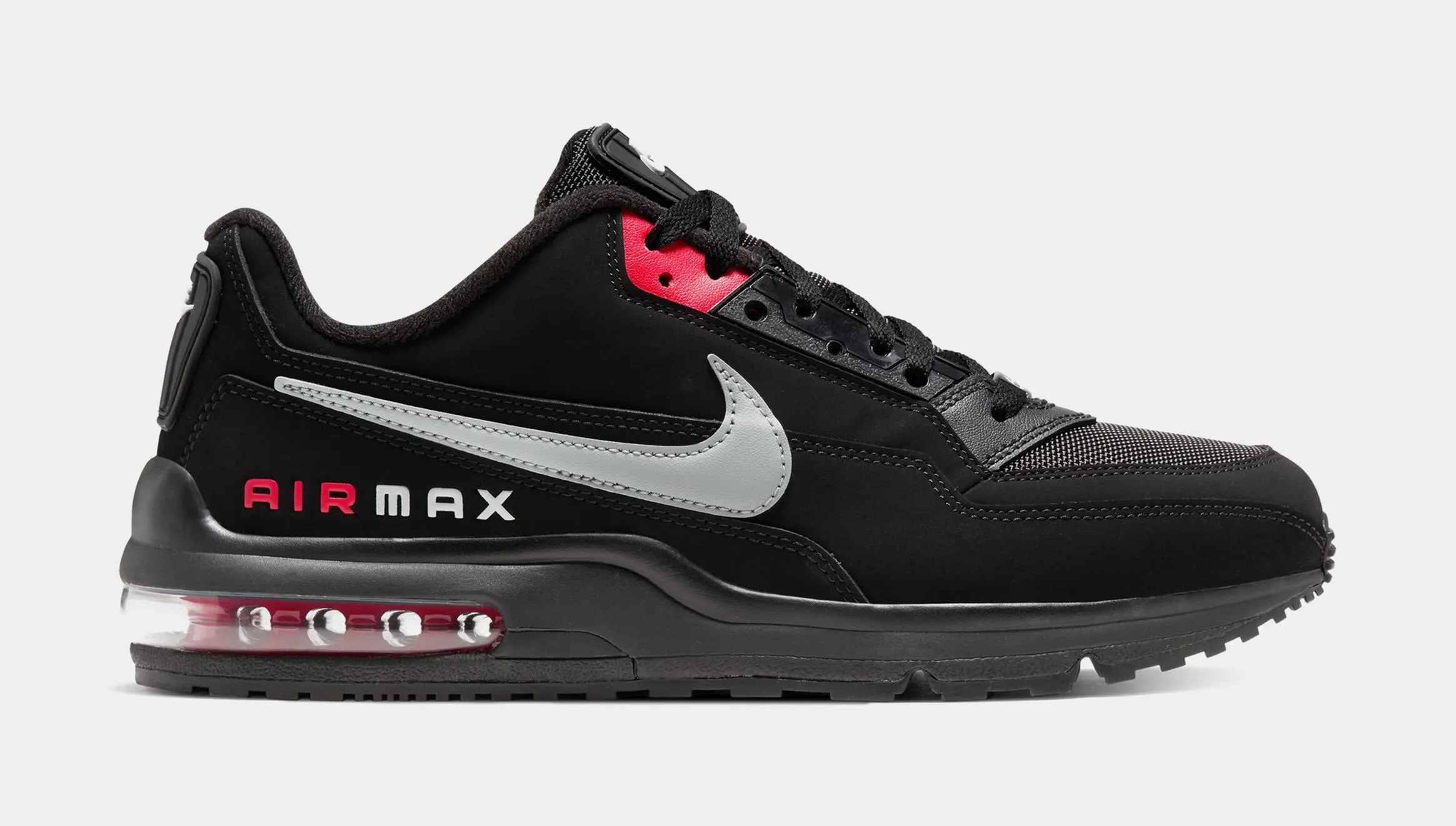 Air Max LTD 3 Mens Running Shoes (Black/Smoke Grey/University Red)