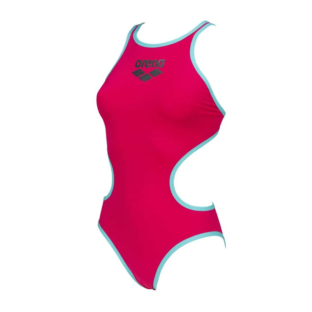 Arena Women's Big Logo Swimming Suit-Freak Rose & Mint