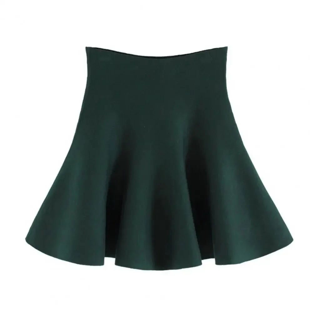 Attractive Solid Color Skirt