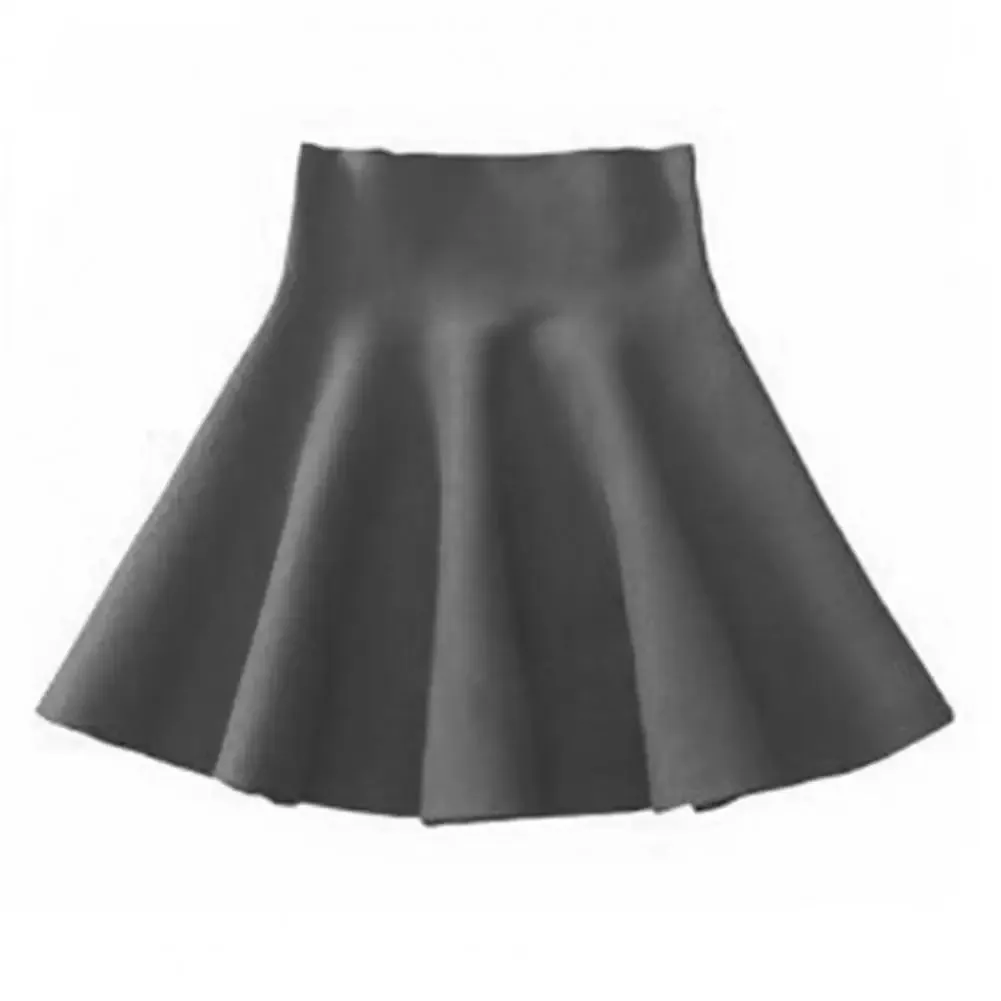 Attractive Solid Color Skirt