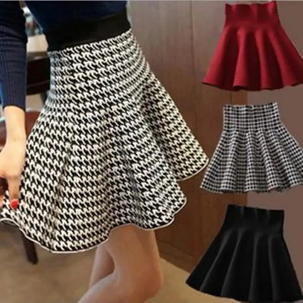 Attractive Solid Color Skirt