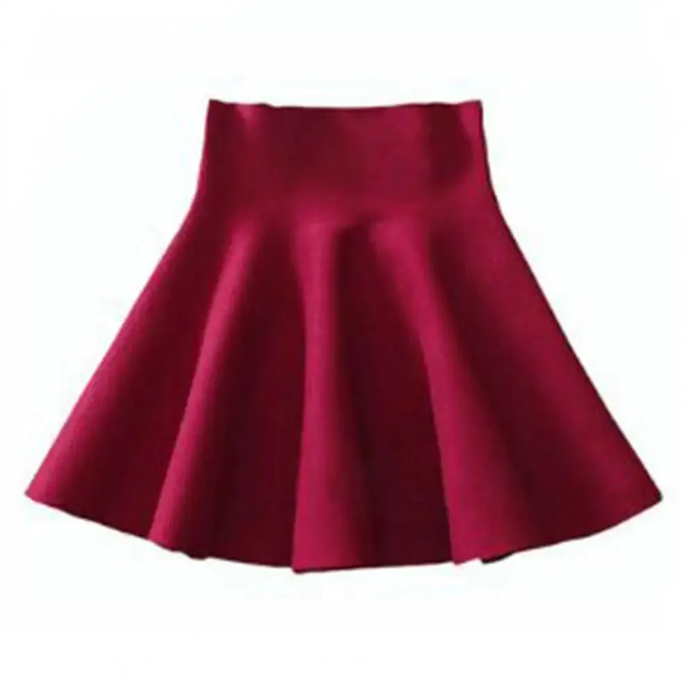 Attractive Solid Color Skirt