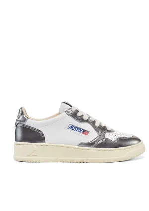AUTRY Medalist Low White-Steel Metallic