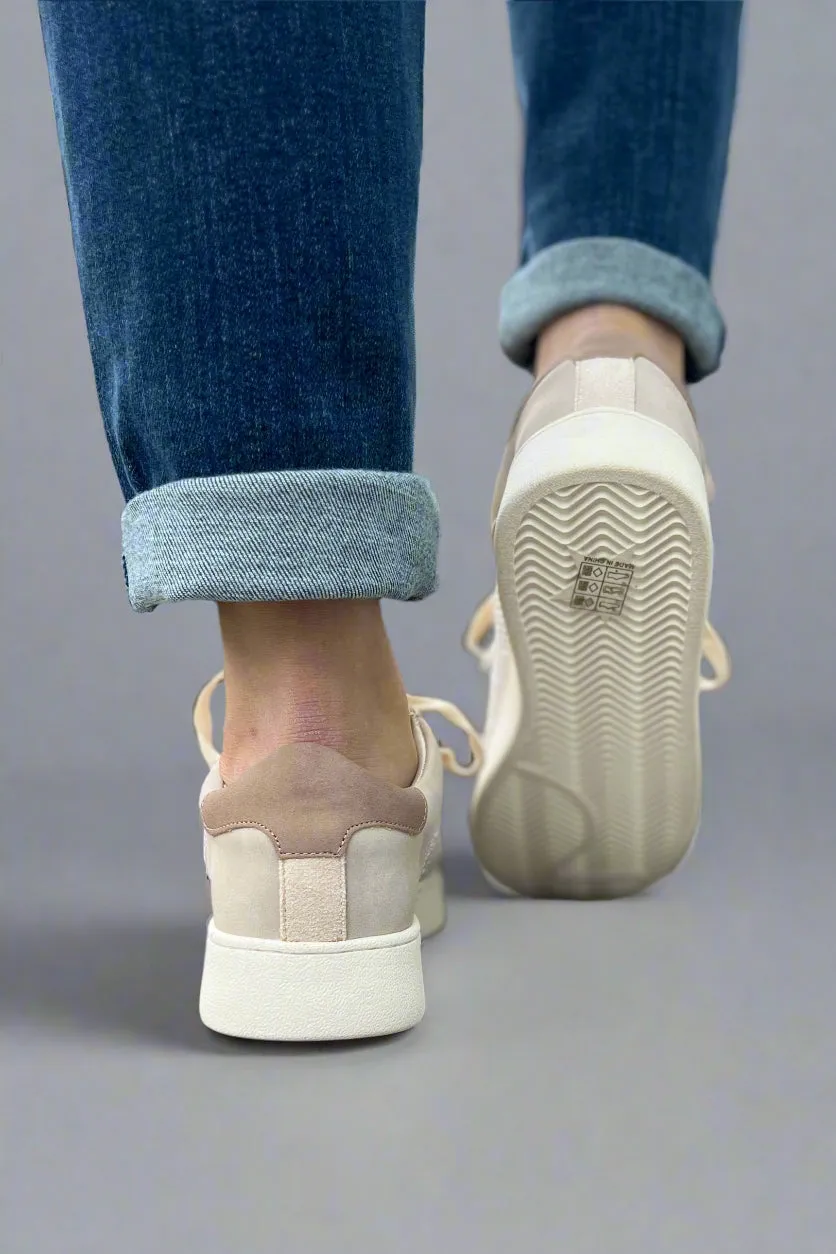 Berne - Grey Pearl Studded Sneaker