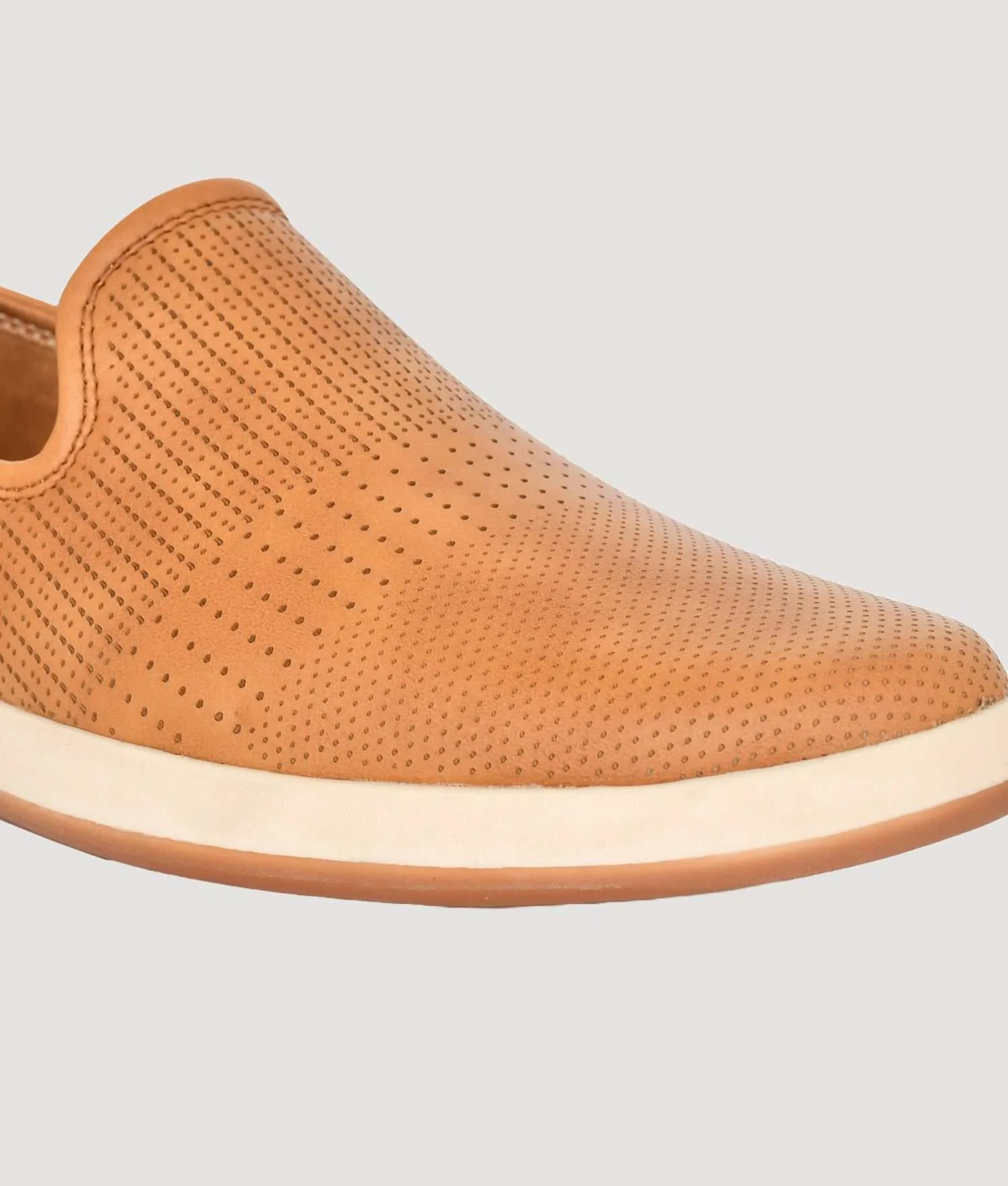 Big Boon Men Perforated Lightweight Slip-On Loafers
