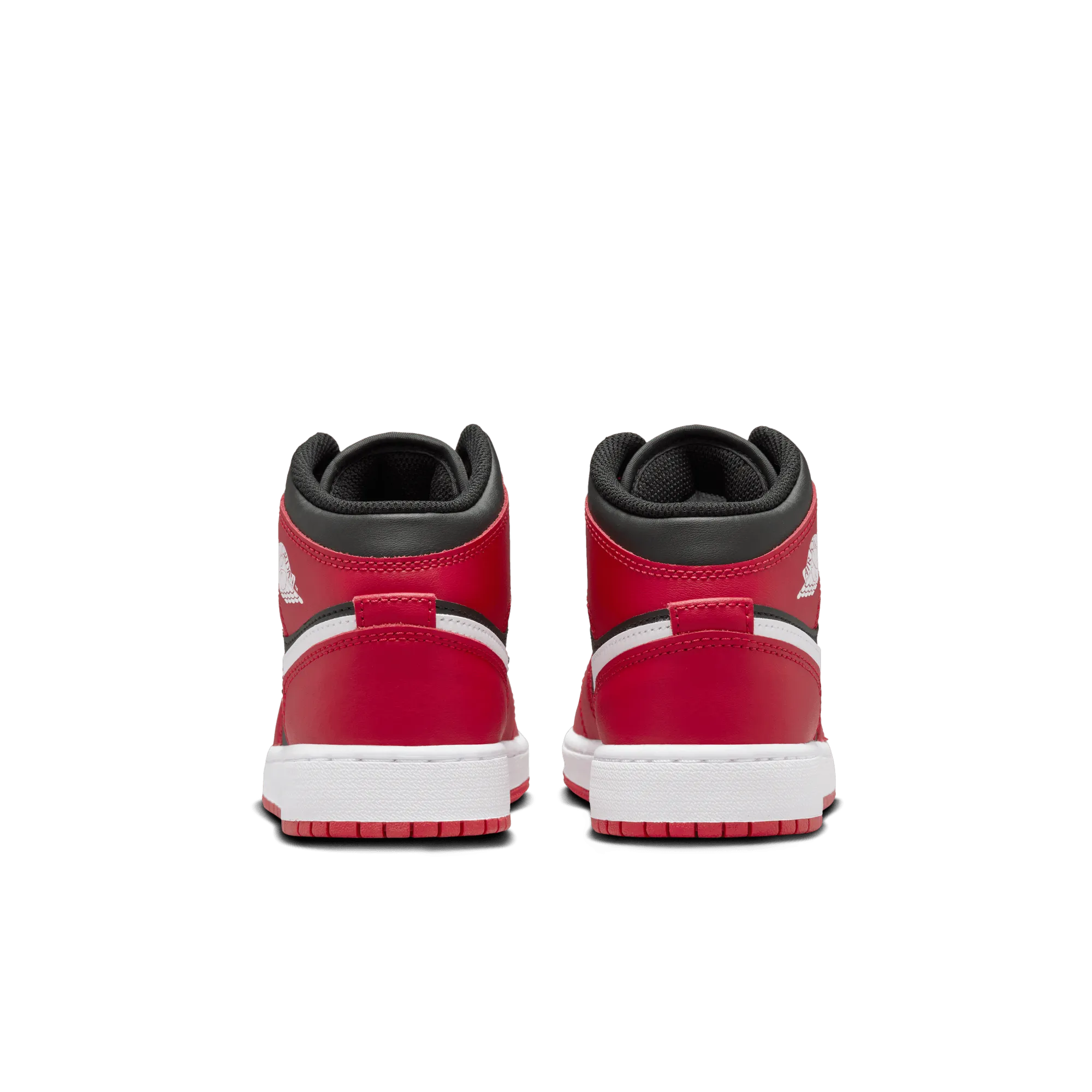 Big Kids' Air Jordan 1 Mid "Gym Red Black White"