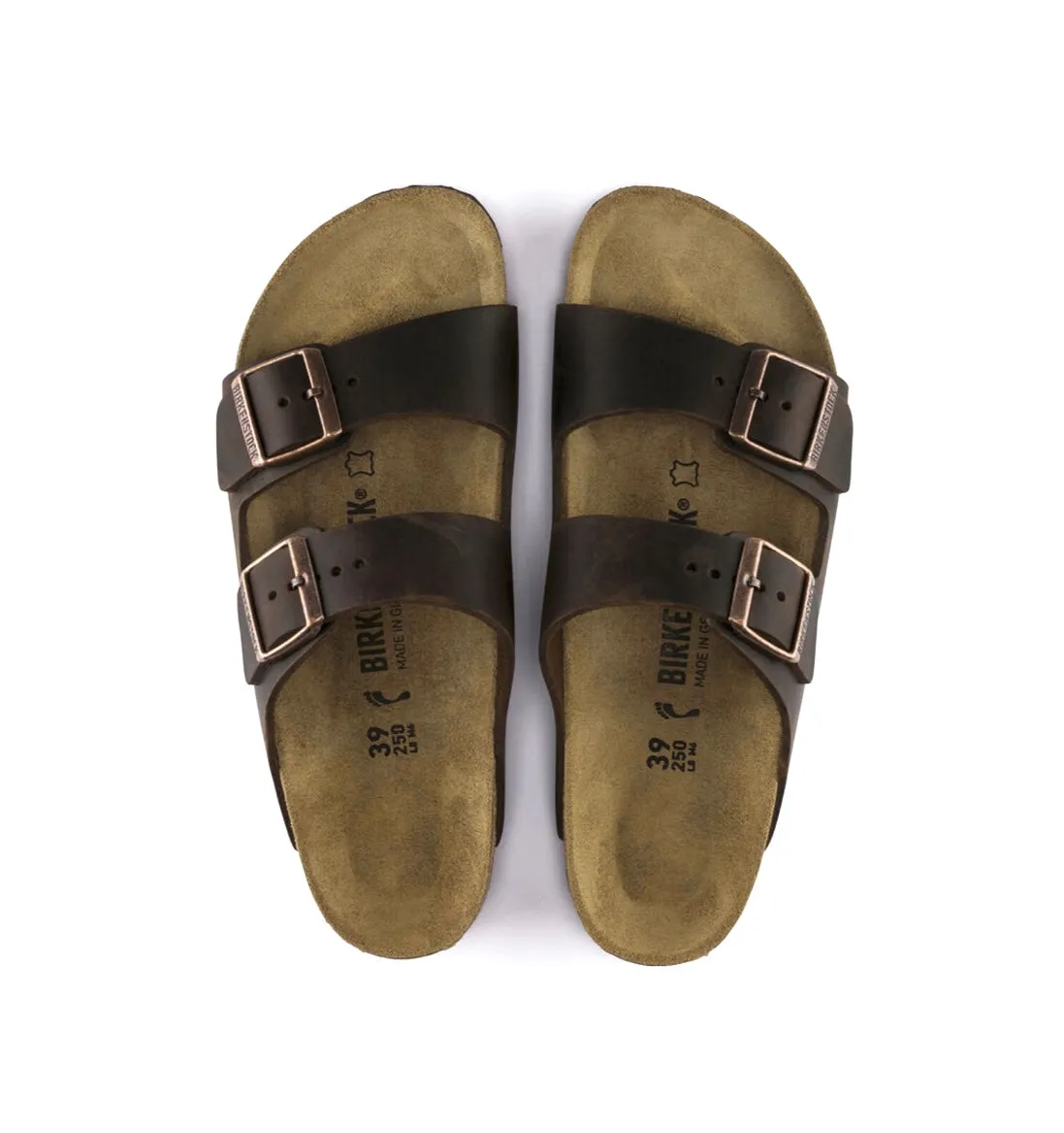 Birkenstock Arizona Habana Oiled Leather Made In Germany