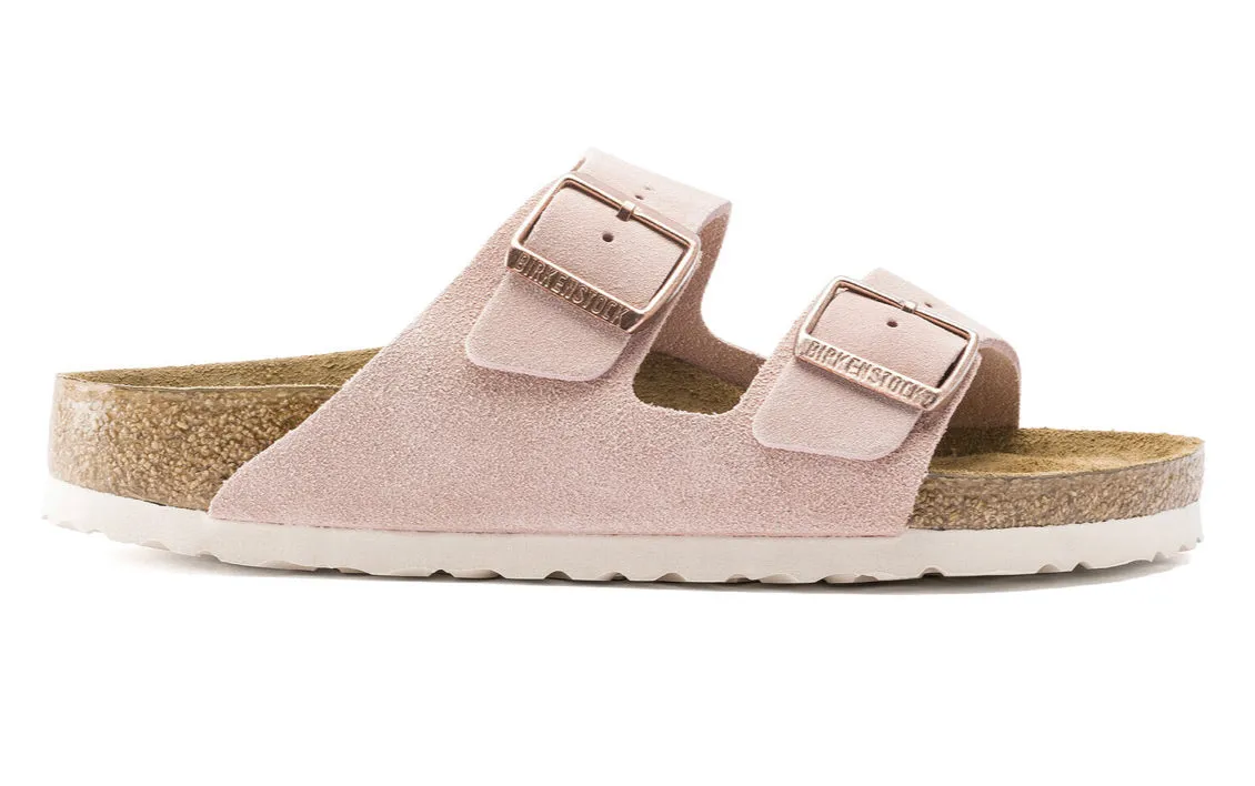 Birkenstock Arizona Light Rose Suede Soft Footbed Made In Germany