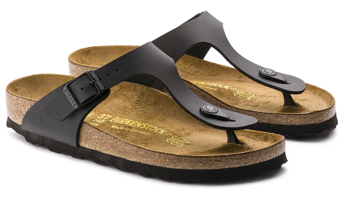 Birkenstock Gizeh Black Birko-Flor Made In Germany