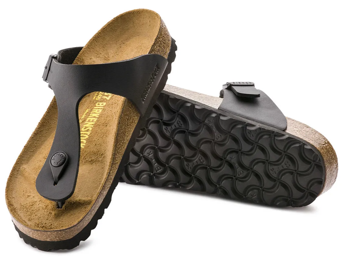 Birkenstock Gizeh Black Birko-Flor Made In Germany