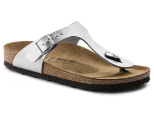 Birkenstock Gizeh Silver Birko-Flor Made In Germany