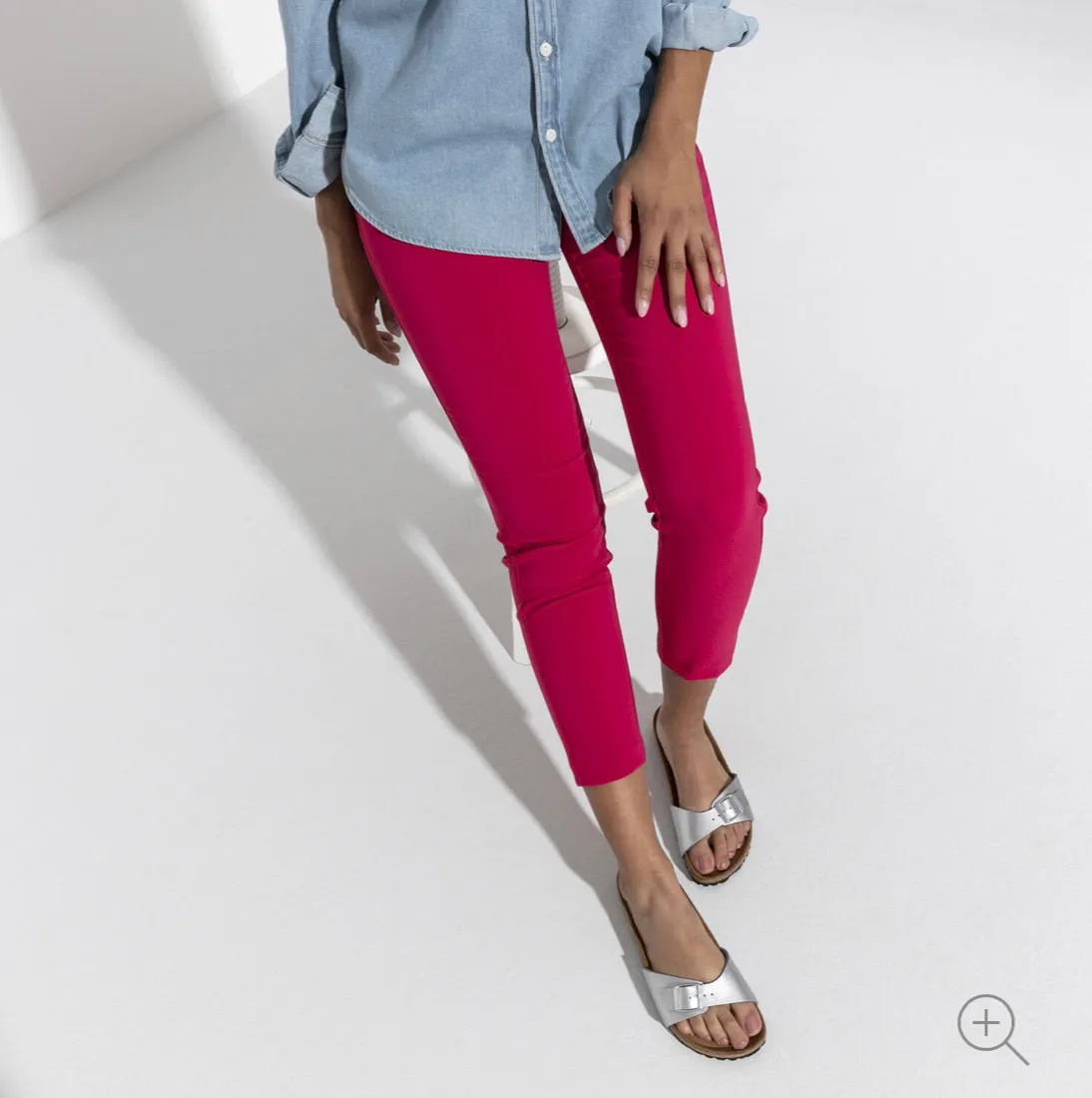 Birkenstock Madrid Silver Birko-Flor Made In Germany