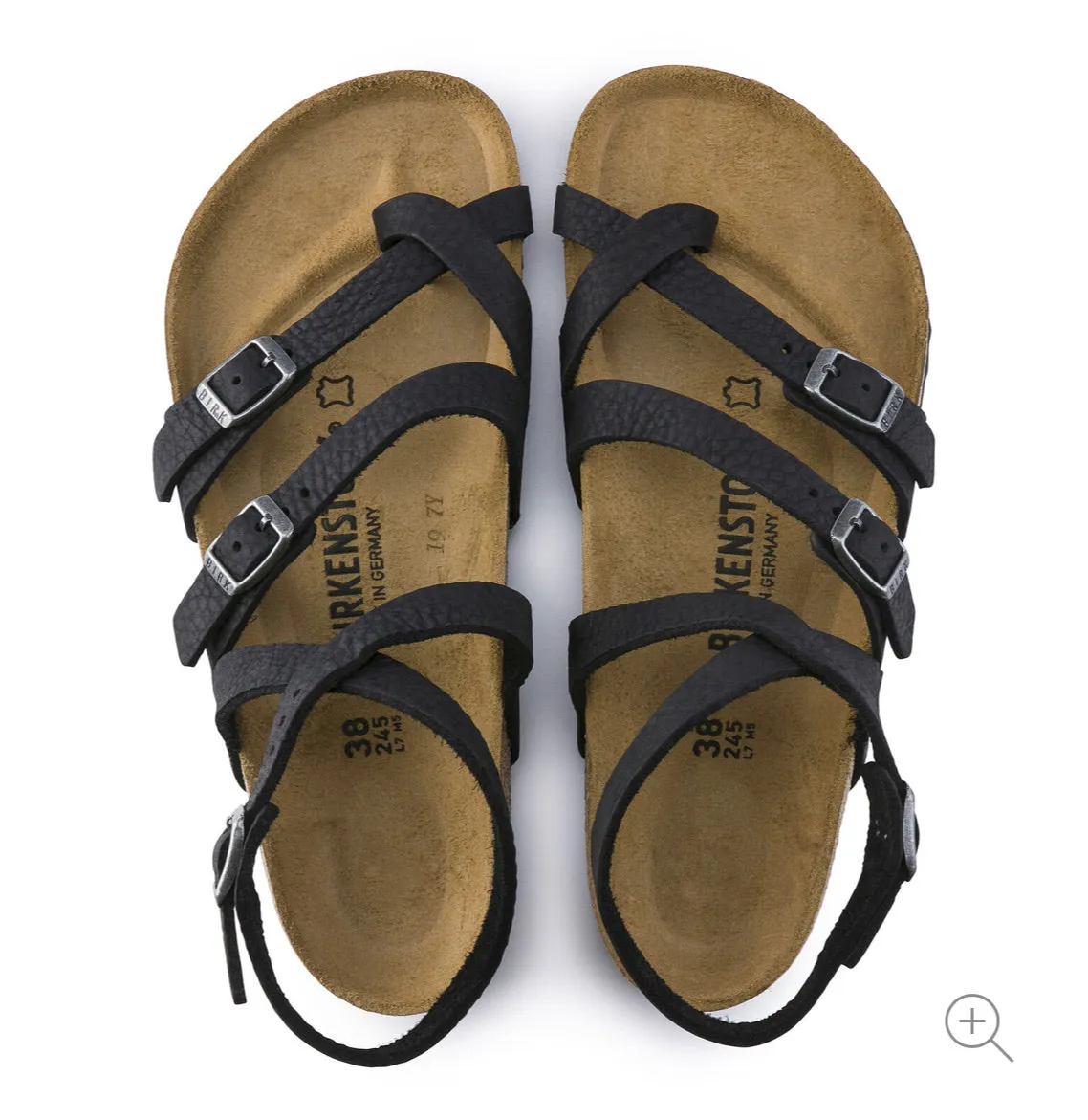 Birkenstock Seres Camberra Old Black Leather Made In Germany