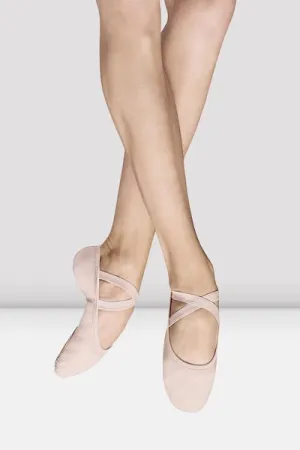 Bloch S0284G Girls Performa Theatrical Pink Stretch Canvas Ballet Shoe