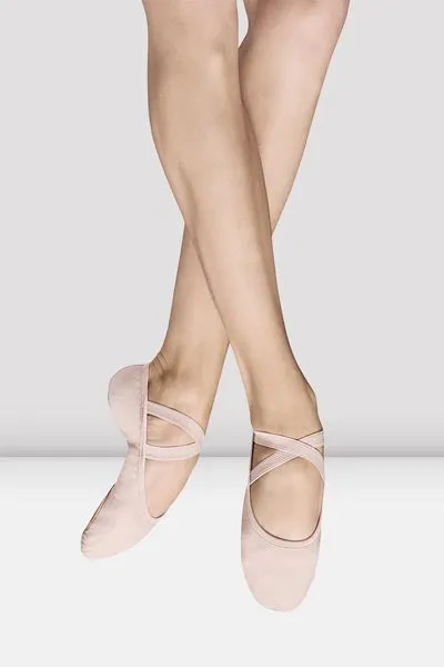 Bloch S0284G Girls Performa Theatrical Pink Stretch Canvas Ballet Shoe