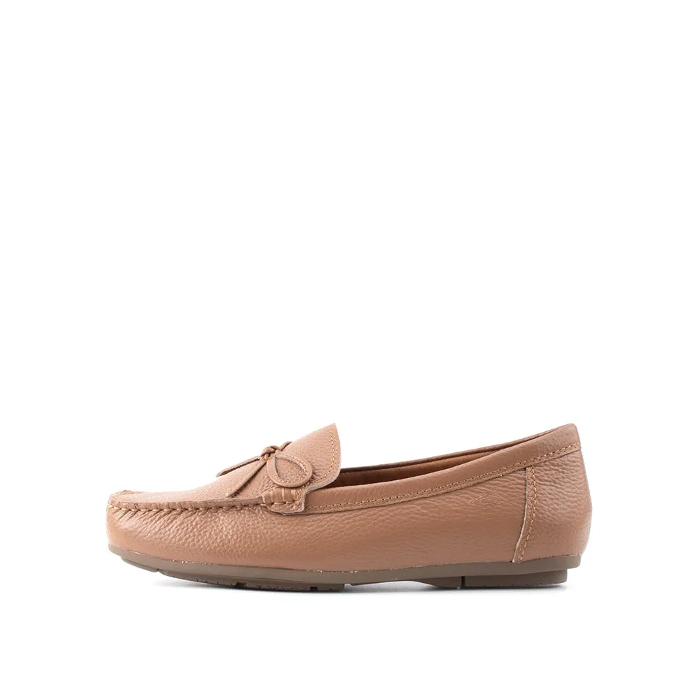 camel active Women Agnes 2 Slip-On Ribbon Loafer Shoes -752304-DZ02SV-53-ALMOND