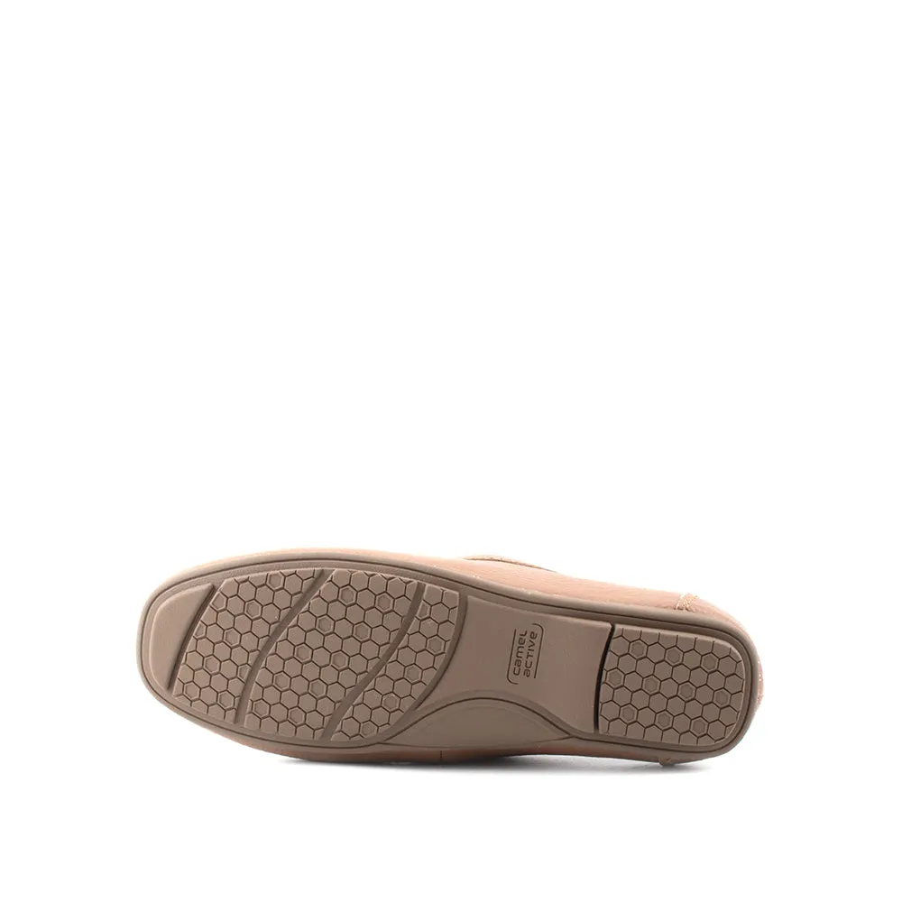 camel active Women Agnes 2 Slip-On Ribbon Loafer Shoes -752304-DZ02SV-53-ALMOND