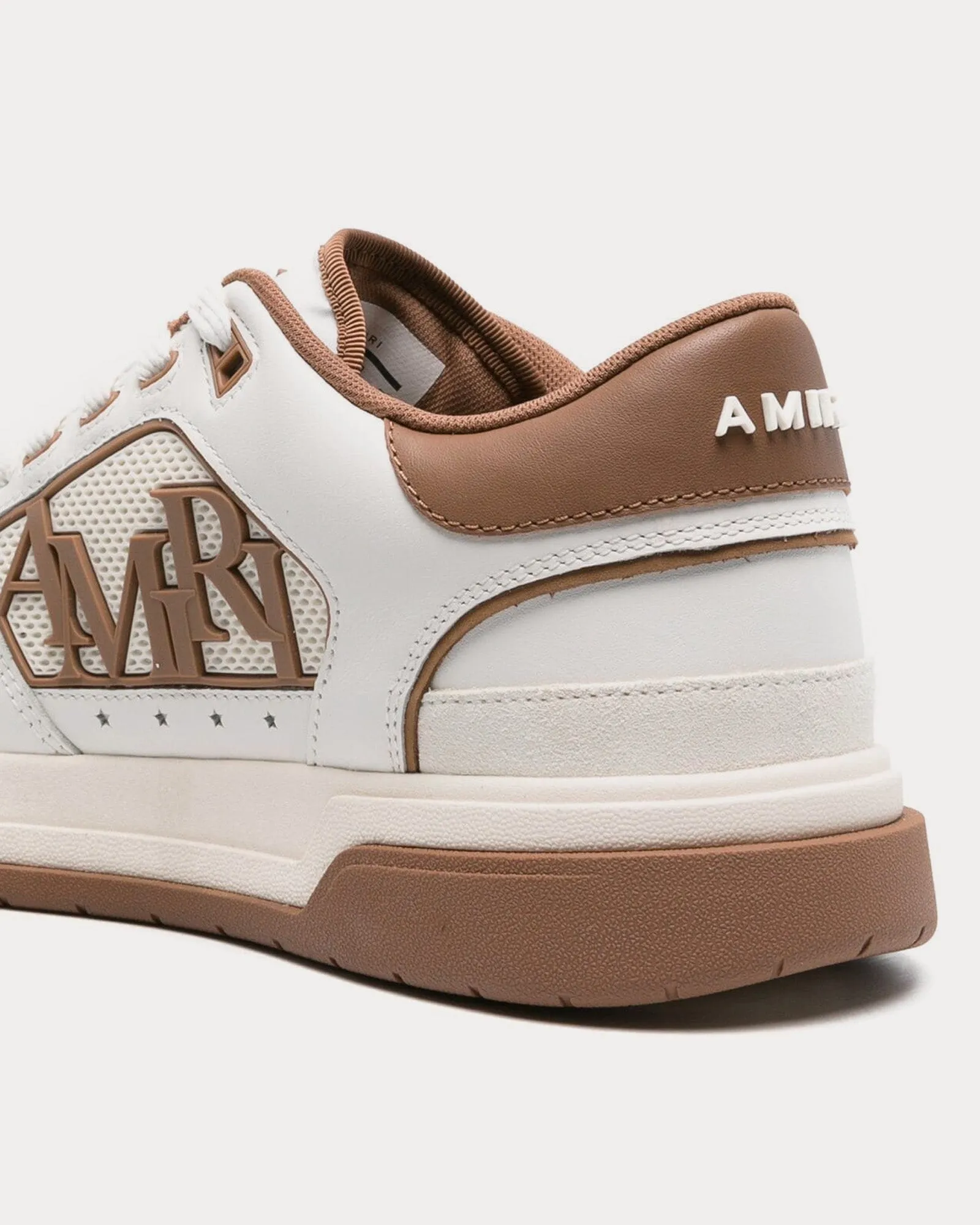 Classic White / Brown Low Top Sneakers