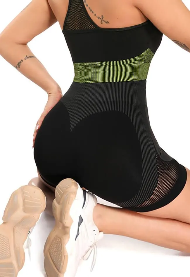 Contrast Mesh Seamless Shorts