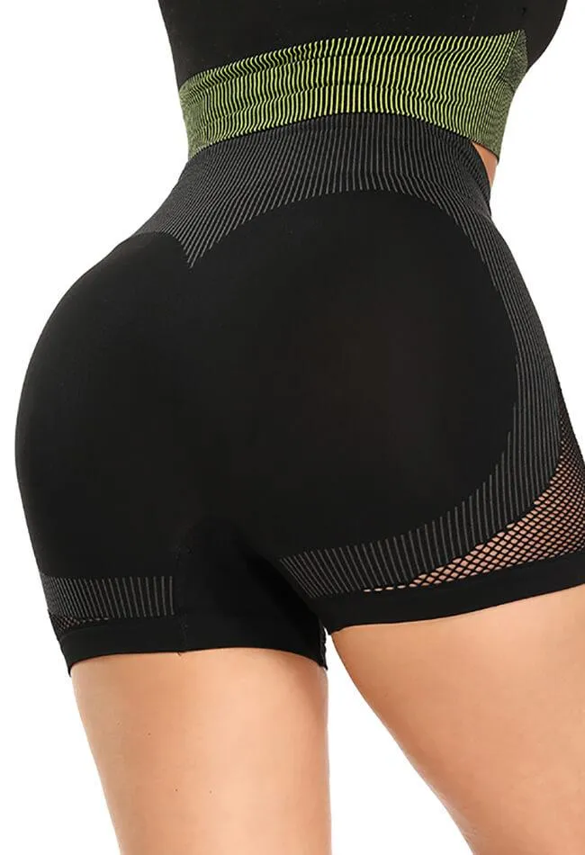 Contrast Mesh Seamless Shorts
