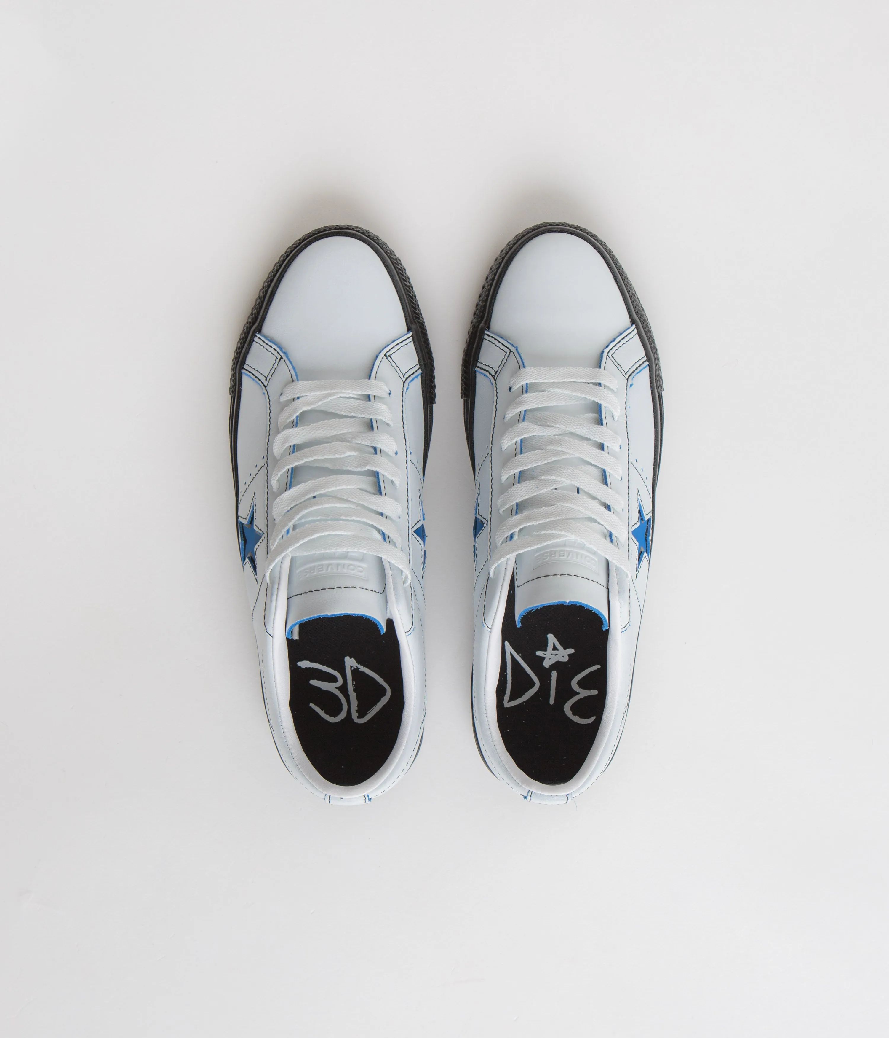 Converse One Star Pro Ox Eddie Cernicky Shoes - White / Black / Kinetic Blue