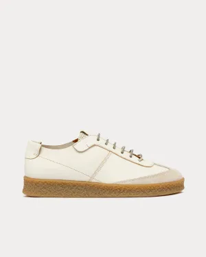 Crespo White Leather Low Top Sneakers