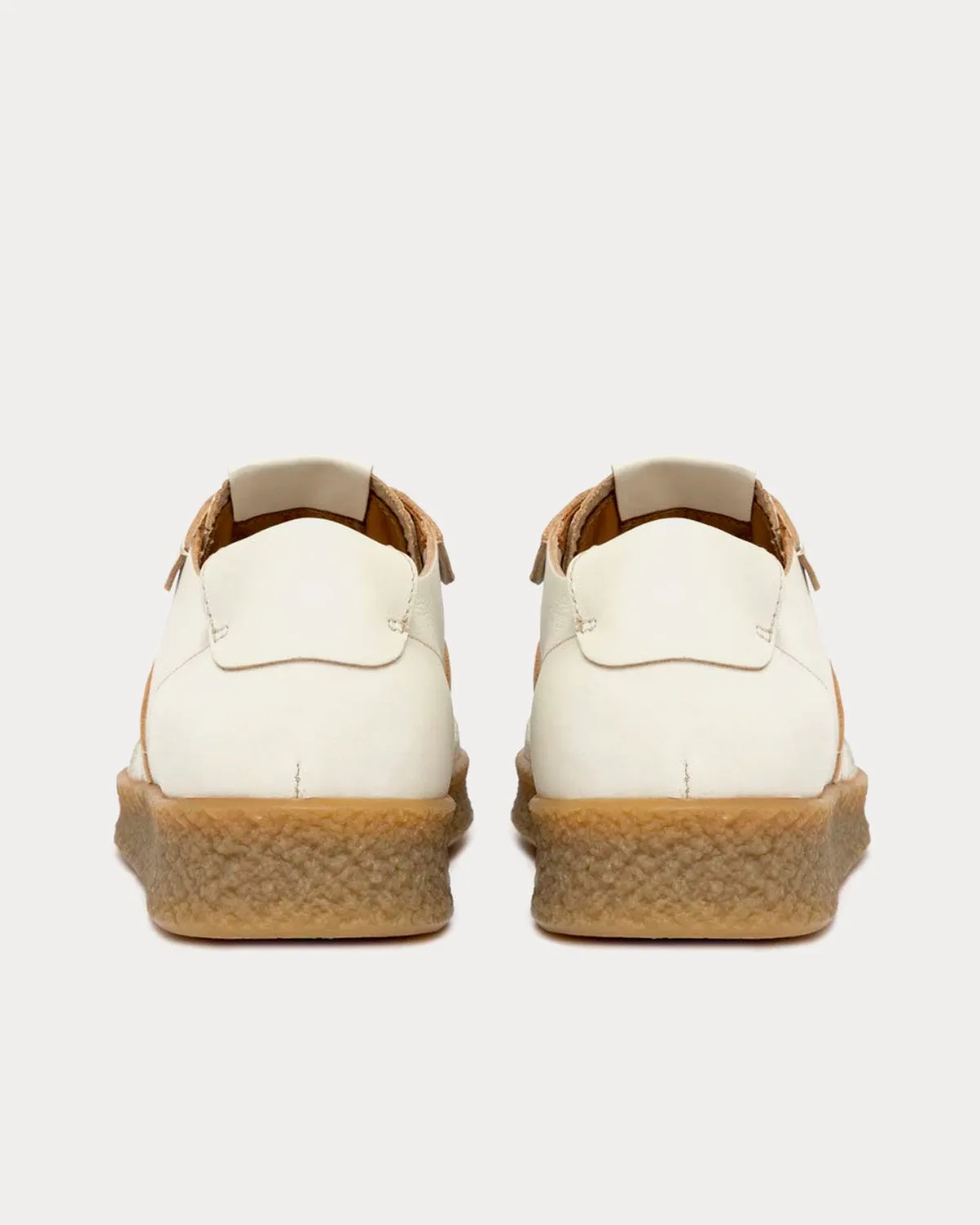 Crespo White Leather Low Top Sneakers