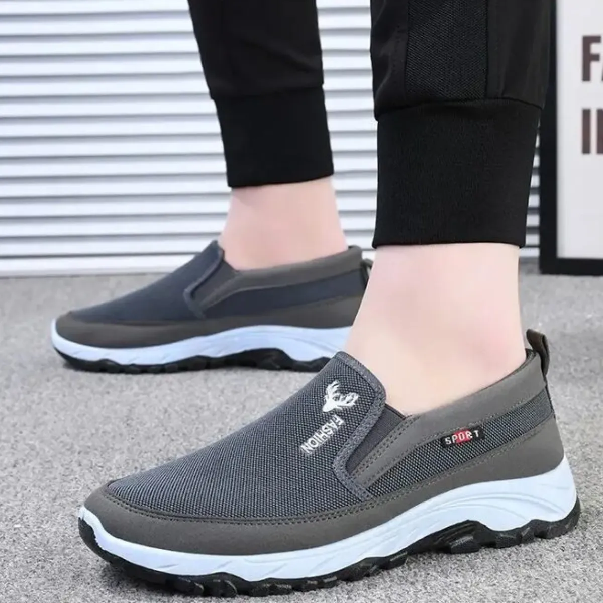 Cuzcare Orthopedic Women's Shoes Comfortable Soft Sole Lightweight Canvas Slip-on