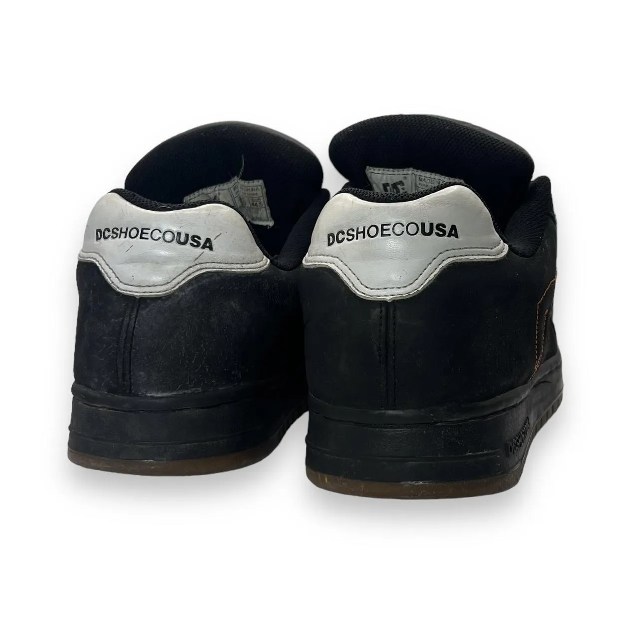 DC SHOES CO. Classic Black Embroidered Logo Skater Skateboard Sneakers Trainers Shoes