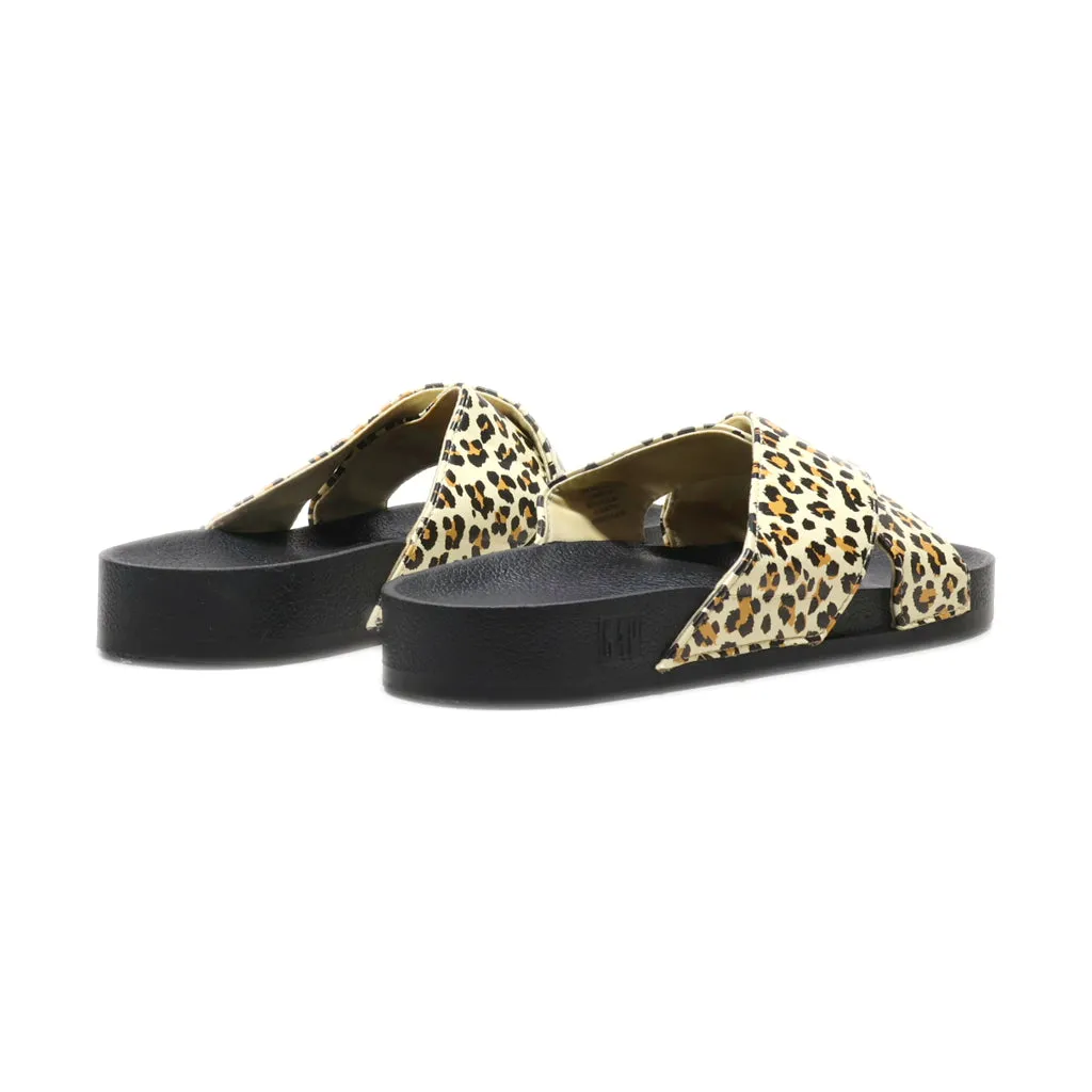 Gap Sliders Leather Beige Colour For Women