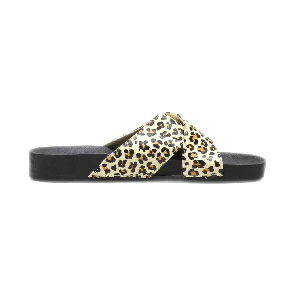 Gap Sliders Leather Beige Colour For Women