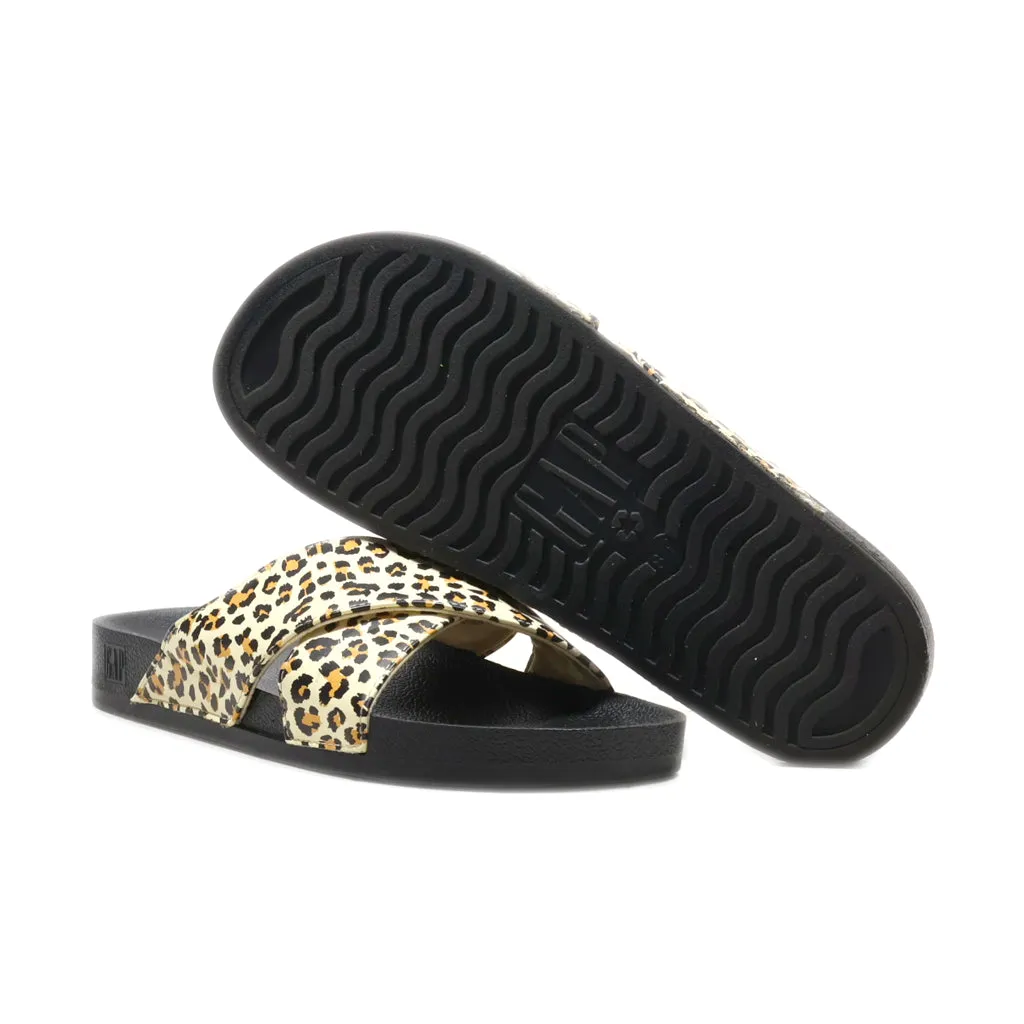 Gap Sliders Leather Beige Colour For Women