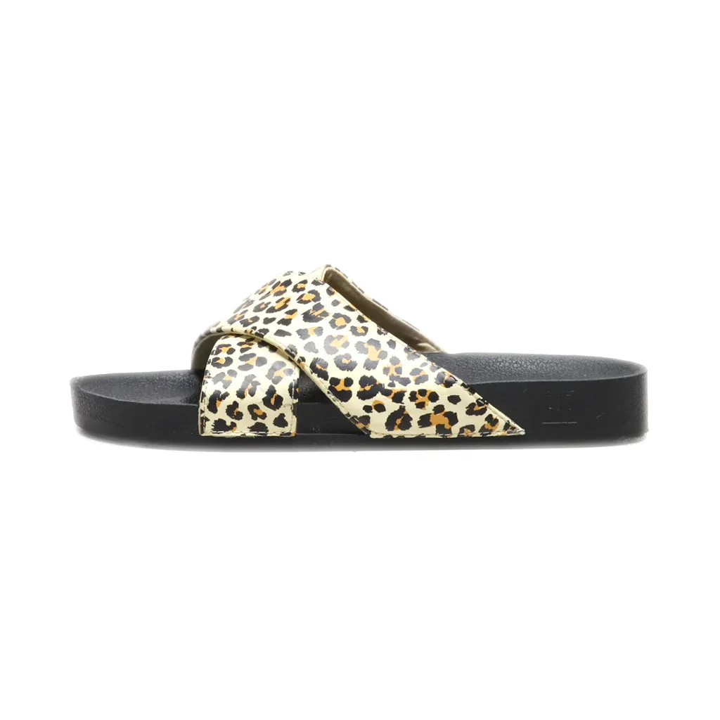 Gap Sliders Leather Beige Colour For Women
