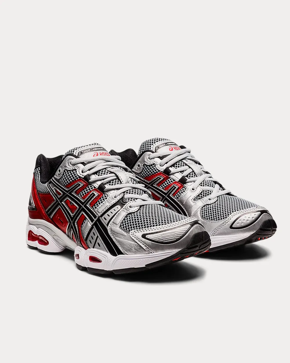 GEL-NIMBUS 9 Pure Silver / Classic Red Running Shoes