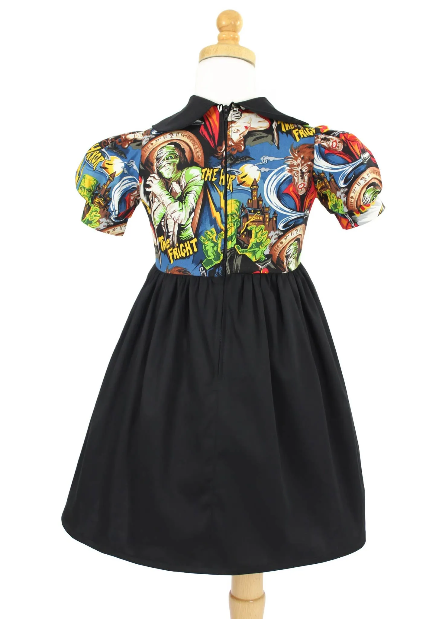 Girl's Hollywood Monsters Peter Pan Collar Dress