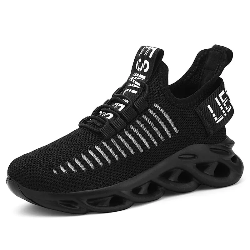 GTHMB Children&#39;s Fashion Sports Shoes Boys Girls Running Outdoor Sneakers Breathable Soft Bottom Kids Lace-up Jogging Shoes