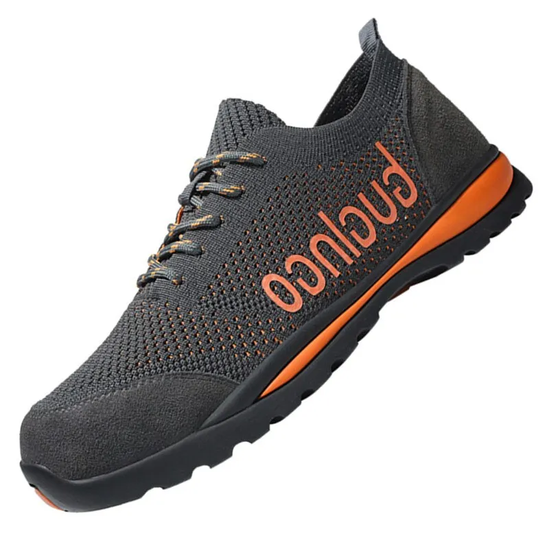 Guglngo work safety shoes breathable lightweight unisex