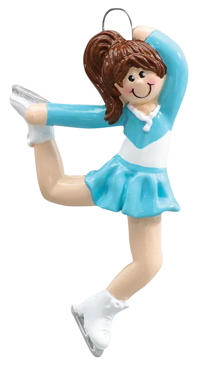 Ice Skater Christmas Ornament