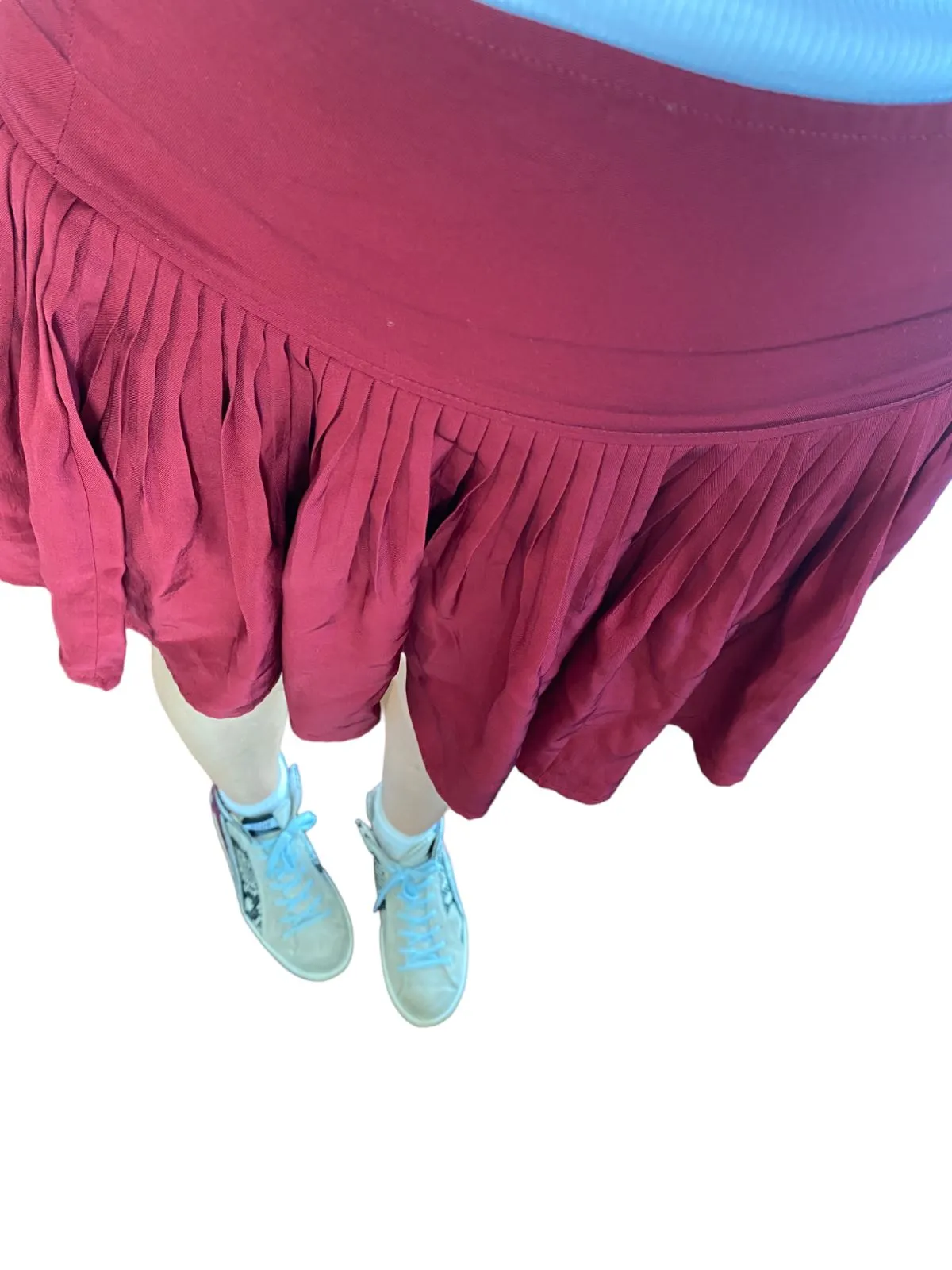 ISABEL MARANT ÈTOILE mini skirt |  Red/Burgundy, Size 38 or Medium, Fit & Flare