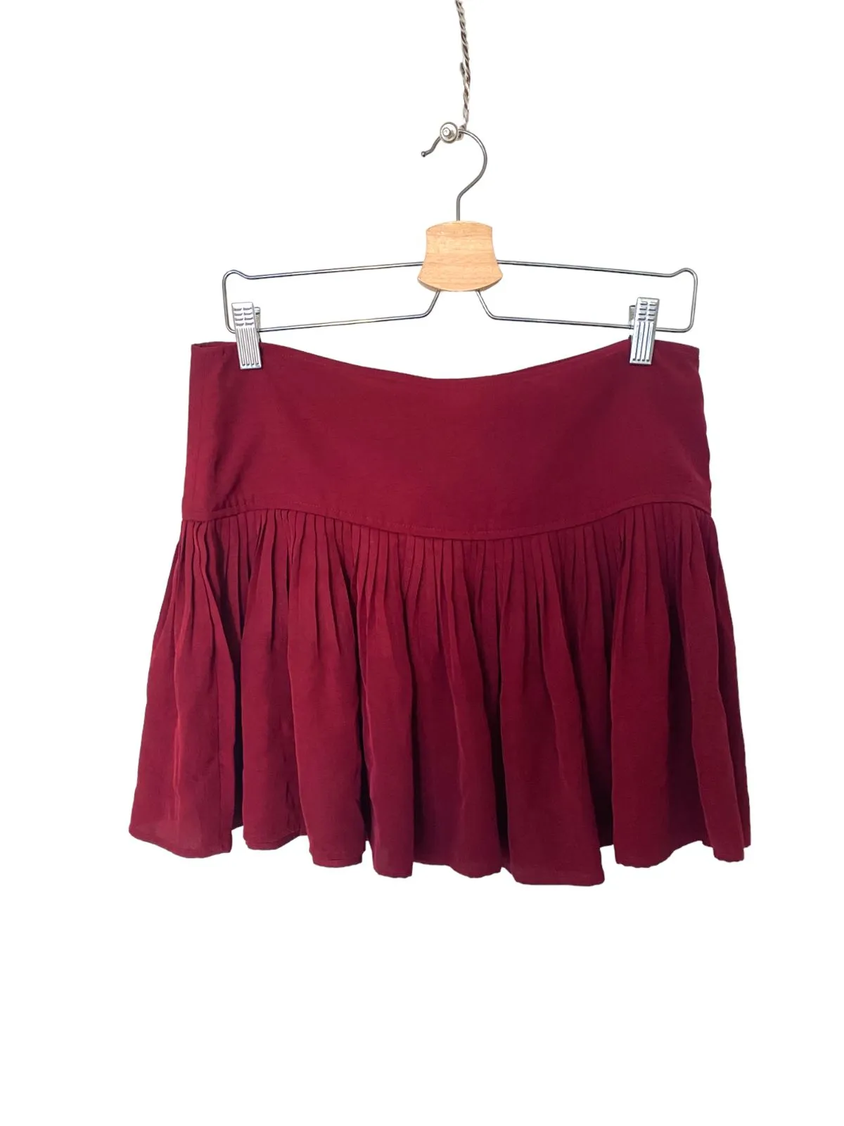 ISABEL MARANT ÈTOILE mini skirt |  Red/Burgundy, Size 38 or Medium, Fit & Flare