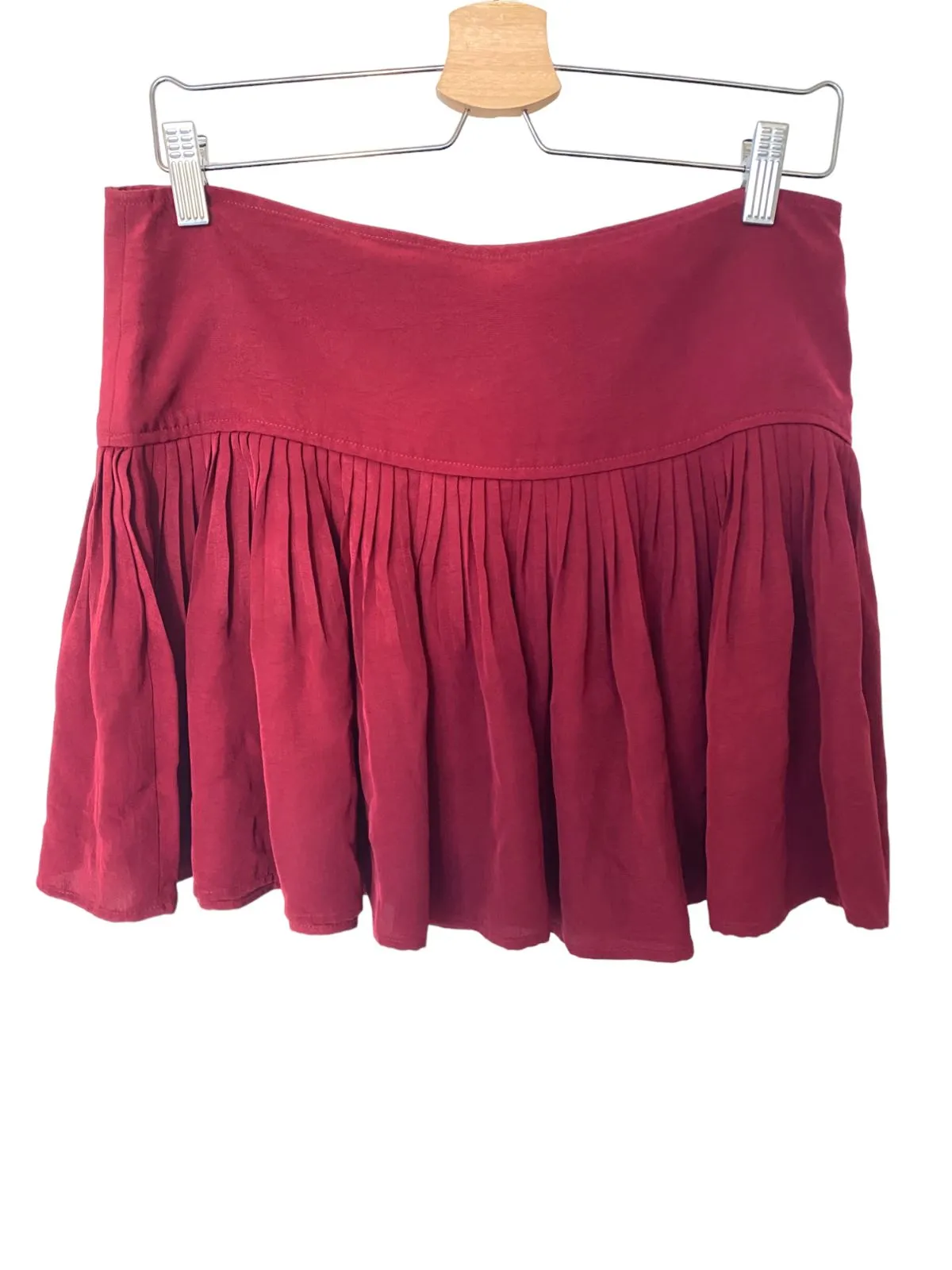 ISABEL MARANT ÈTOILE mini skirt |  Red/Burgundy, Size 38 or Medium, Fit & Flare