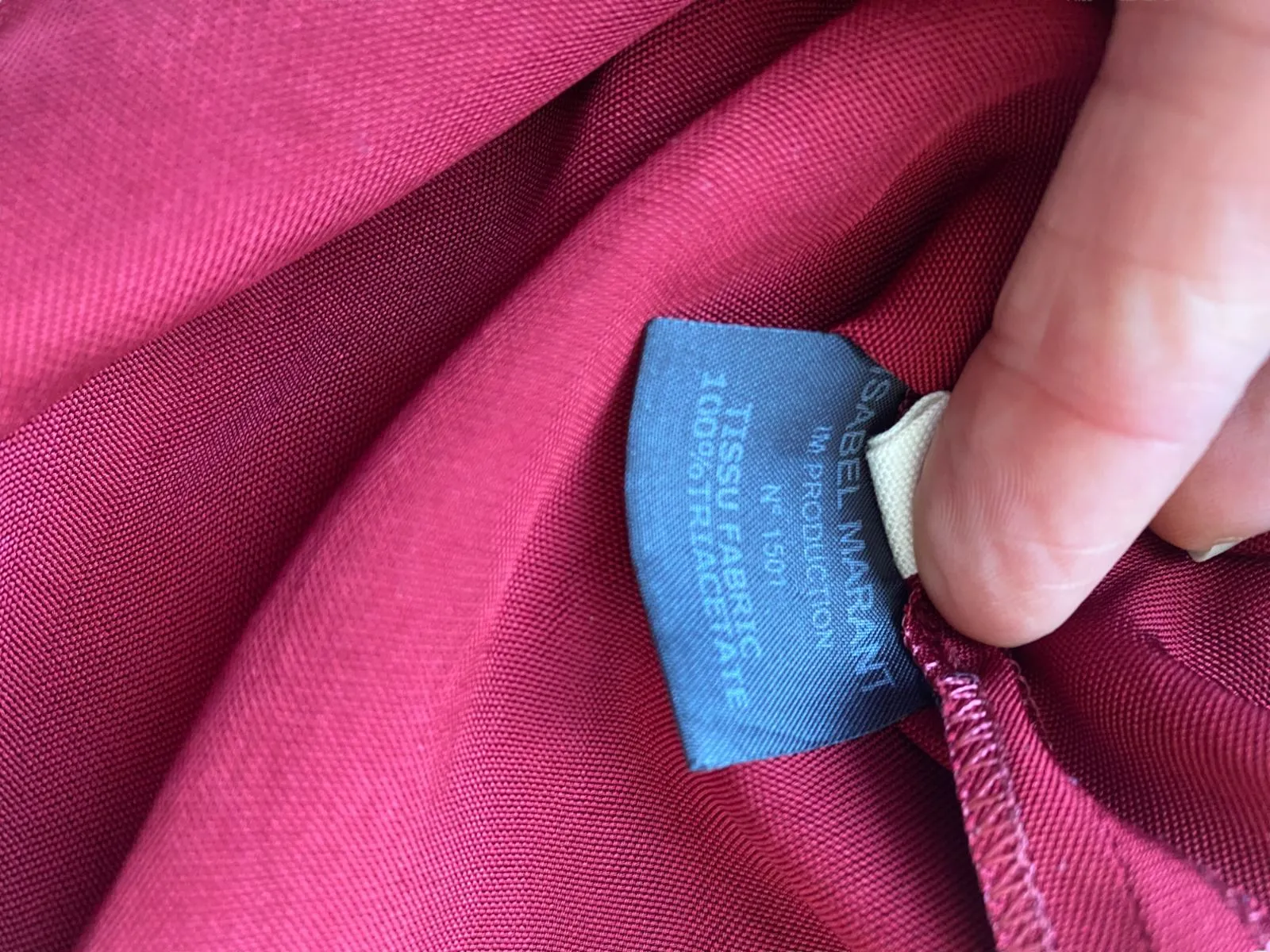 ISABEL MARANT ÈTOILE mini skirt |  Red/Burgundy, Size 38 or Medium, Fit & Flare