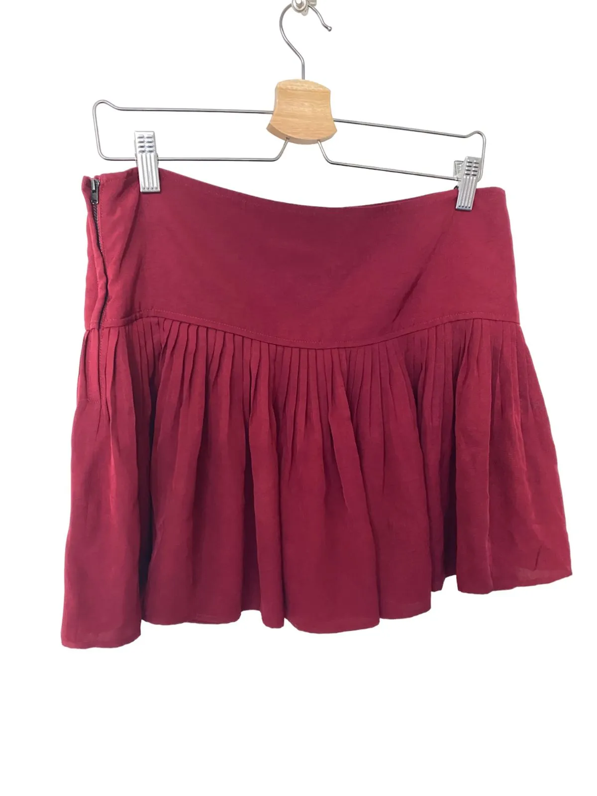 ISABEL MARANT ÈTOILE mini skirt |  Red/Burgundy, Size 38 or Medium, Fit & Flare