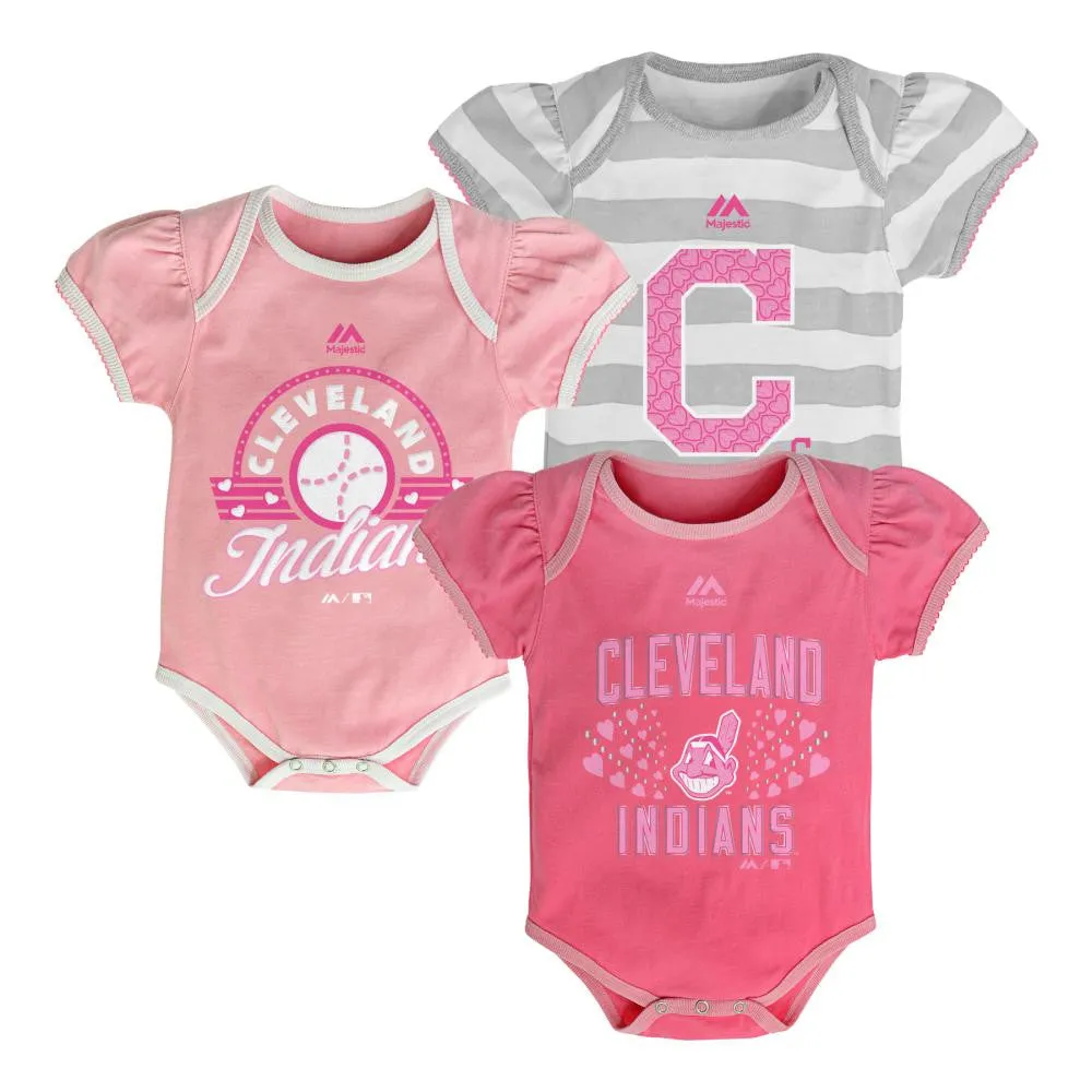 It's a Triple! Indians Girl Bodysuits