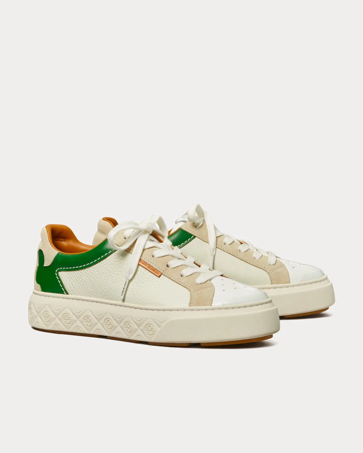 Ladybug White / Cream / Green Ray Low Top Sneakers